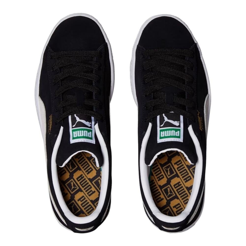 Puma Suede Classic Xxi Sneakers Mens 12, Womens 13.5 Shoes Black & White Box New - Picture 3 of 14
